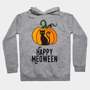 Happy Meoween – Halloween Pumpkin Cat Hoodie